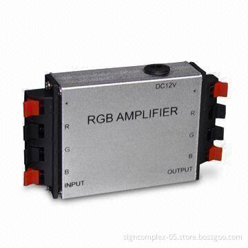 LED Signal Amplifier with 12 to 24V DC Input Voltage, Adapts to Various LED Strips